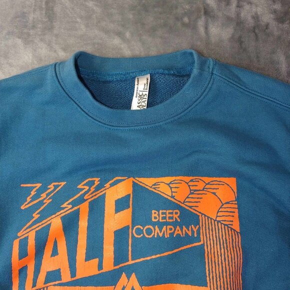 Classic Sweats‎ Beer Company Women's XS Blue & Orange Casual Versatile Sweater - Picture 8 of 11